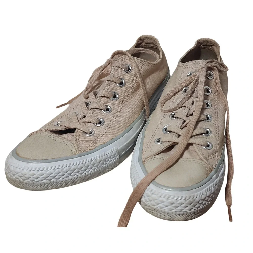Converse Chuck Taylor All Star Sneaker Low Metallic Strip Toe Blush Womens Eight
